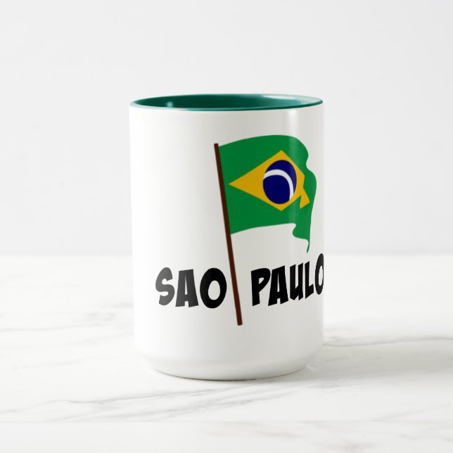 Sao Paulo, Flag of Brazil, Tasse (Zentrum)
