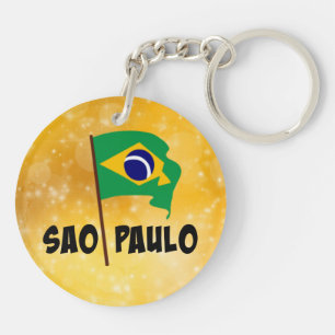 Sao Paulo, Flagge Brasiliens Schlüsselanhänger