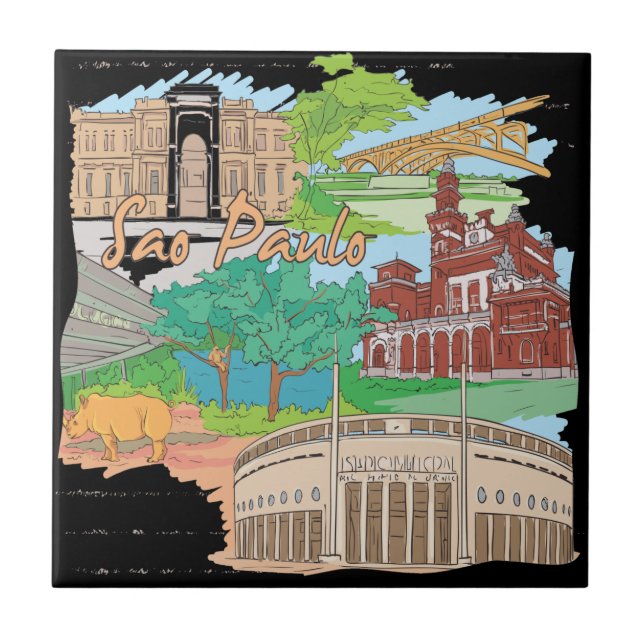 Sao-Paulo Fliese (Vorderseite)