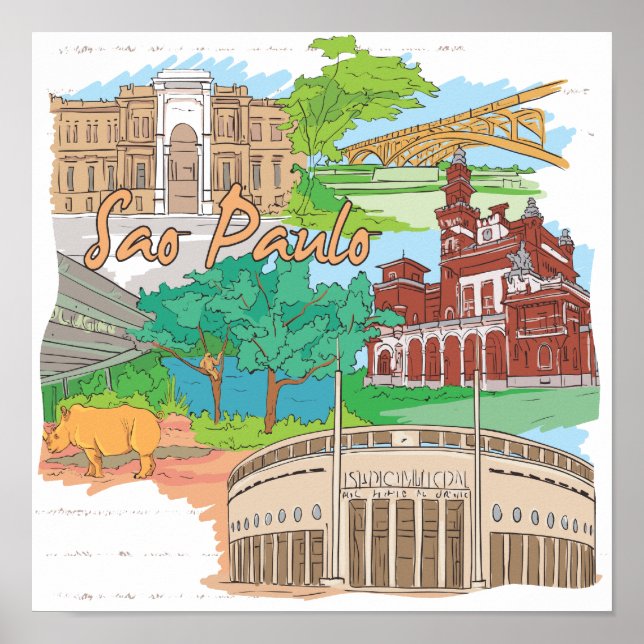 Sao Paulo Poster (Vorne)