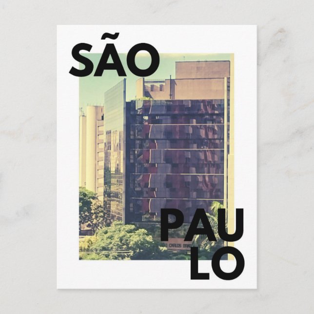 São Paulo Postkarte (Vorderseite)