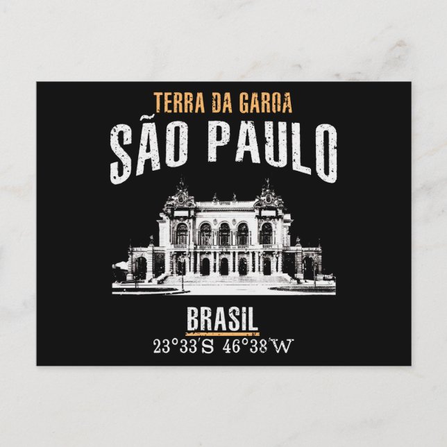 São Paulo Postkarte (Vorderseite)