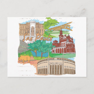 Sao Paulo Postkarte
