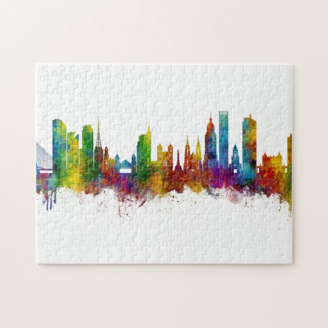 São Paulo Skyline Brasilien Puzzle (Horizontal)
