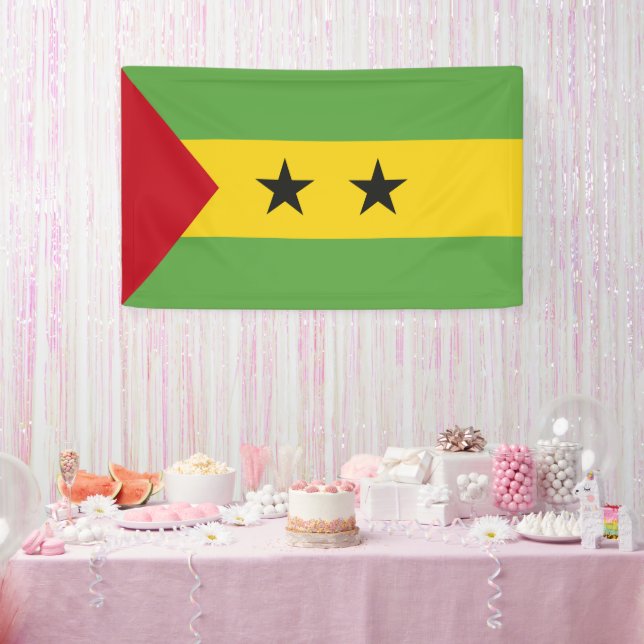São Tomé und Príncipe Banner (Party)