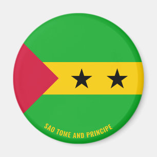 São Tomé und Príncipe Flag Charming Patriotic Magnet
