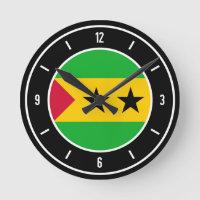 Sao Tome und Principe Flag Elegant