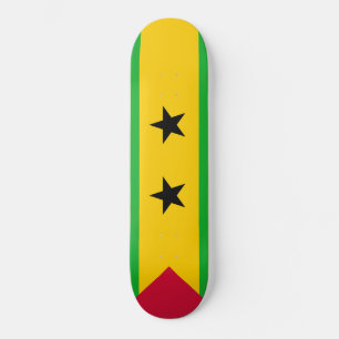 São Tomé und Príncipe Flagge Skateboard