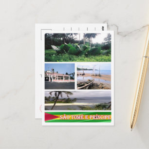 São Tomé und Príncipe - Mosaik - Postkarte