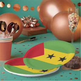 São Tomé und Príncipe Pappteller