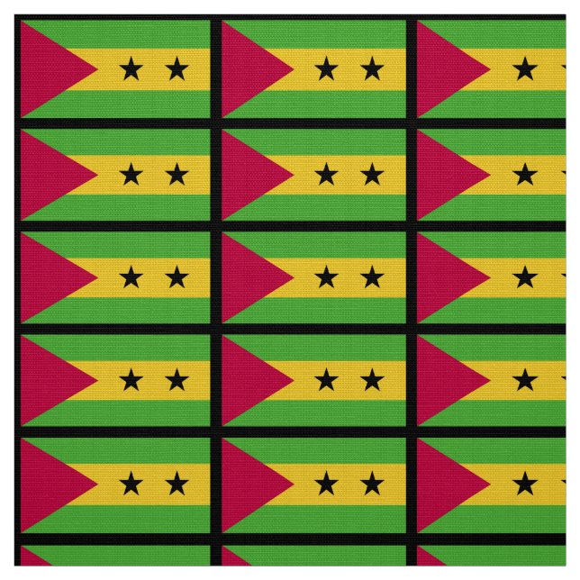 São Tomé und Príncipe Stoff (Muster)