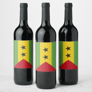 São Tomé und Príncipe Weinetikett