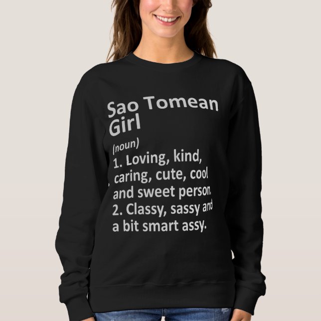 Sao Tomean Girl São Tomé und Príncipe Sweatshirt (Vorderseite)