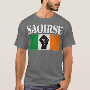 SAOIRSE Freiheit für Irland Vintage abgenutzt T-Shirt