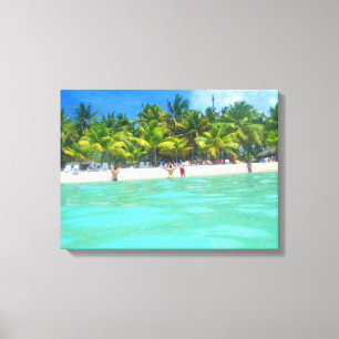 SAONA BEACH AUF LEINWAND 20 "x 16"