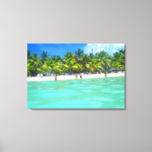 SAONA STRAND AUF LEINWAND 20 "x 16"