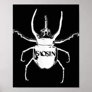 Saosin Vintag Dung Beetle Mens Frauen St Patrick Poster