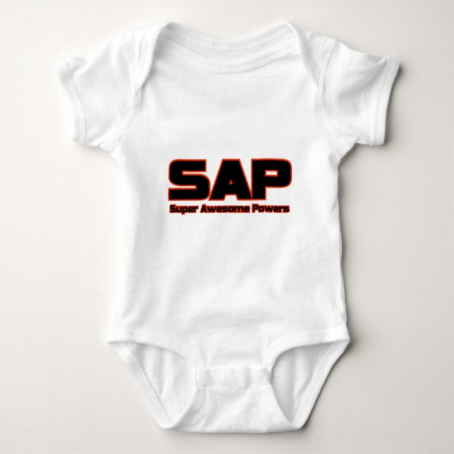 SAP - Super fantastische Power Baby Strampler (Vorderseite)