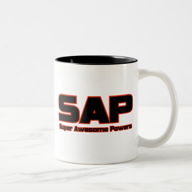 SAP - Super fantastische Power Zweifarbige Tasse (Rechts)