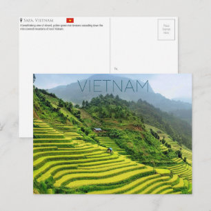 Sapa, Vietnam Reise-Postkarte Postkarte