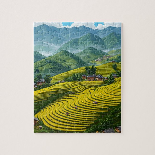 Sapa Vietnam Travel Puzzle (Vertikal)