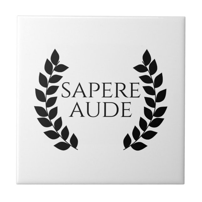 Sapere Aude Fliese (Vorderseite)