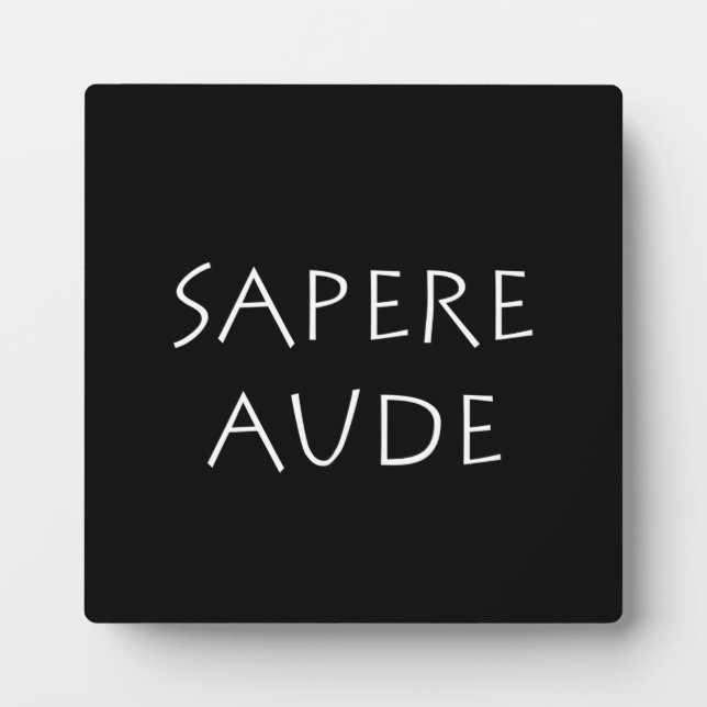 Sapere aude fotoplatte (Vorderseite)