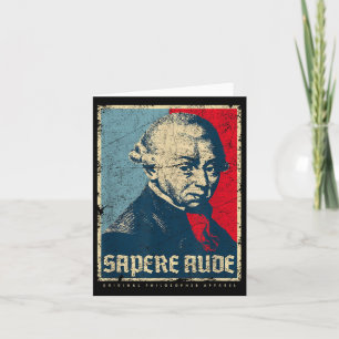 Sapere Aude Immanuel Kant Transcendental Philosoph Karte