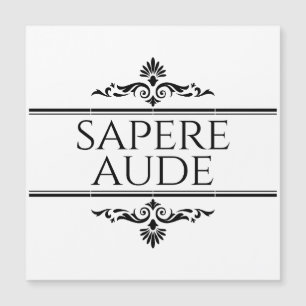 Sapere Aude Magnetkarte