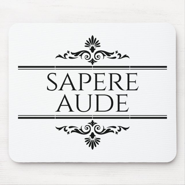 Sapere Aude Mousepad (Vorne)