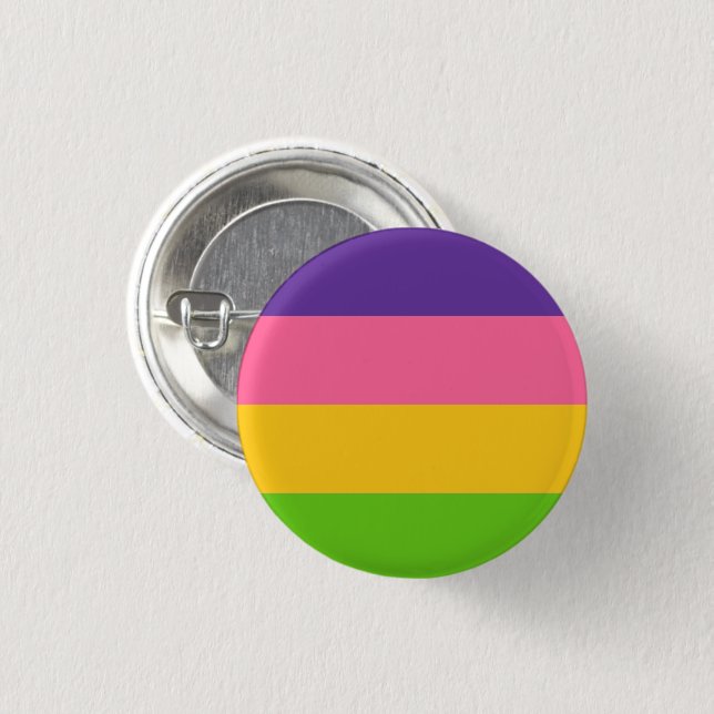 Saphic Pride Flag Button (Vorne & Hinten)