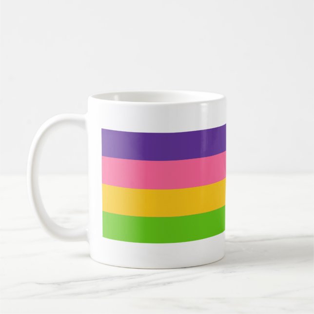 Saphic Pride Flag Kaffeetasse (Links)