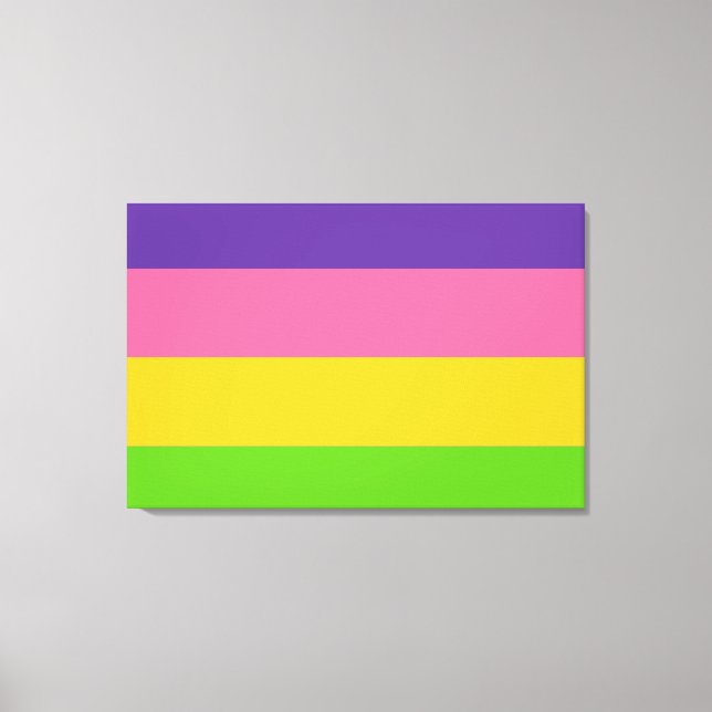 Saphic Pride Flag Leinwanddruck (Vorderseite)