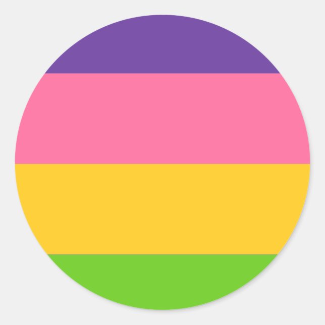 Saphic Pride Flag Runder Aufkleber (Vorderseite)