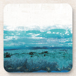 Saphir-Blau-Aquarell Untersetzer