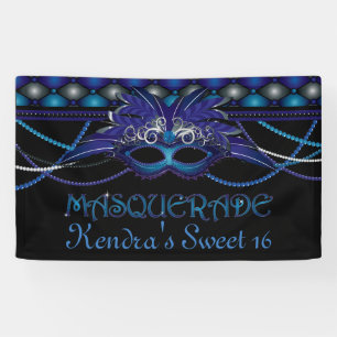 Saphir-Blau, Maskerade-Party Banner