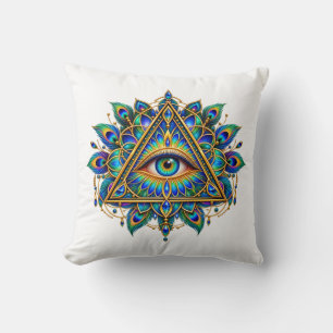 Saphir-Chevron-Eye Kissen
