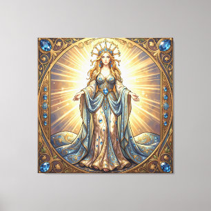 Saphir – Der Stein der Wahrheit und Weisheit´5 Leinwanddruck