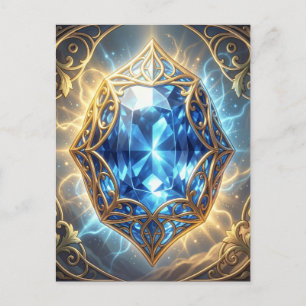 Saphir – Der Stein der Wahrheit und Weisheit´9 Feiertagspostkarte