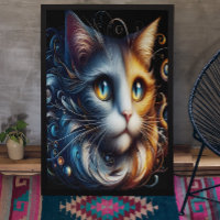 Saphir Gaze: Eine Katze mit blauen Augen