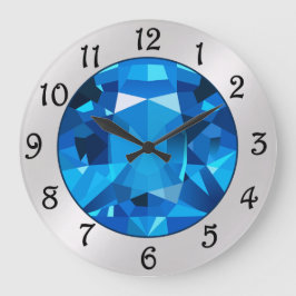 Saphir große Uhr
