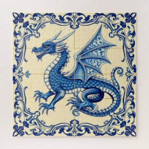 Saphir-Himmelsdrache-Puzzle Puzzle