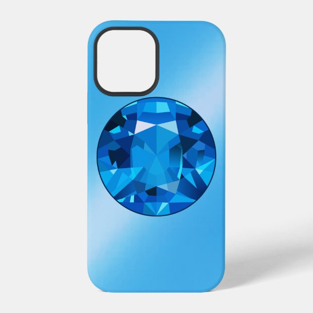 Saphir iPhone Hülle (Rückseite)