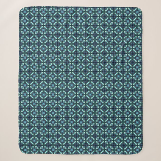 Saphir-Laternen-Mosaik Sherpadecke (Vorderseite)