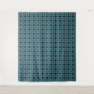 Saphir-Laternen-Mosaik Wandteppich