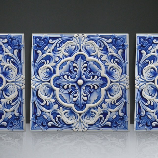 Saphir-Lisbon-Muster Keramikdesign Fliese (Von Creator hochgeladen)