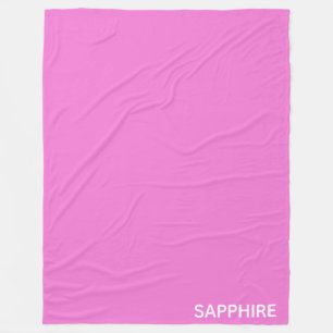 Saphir pink farbname fleecedecke