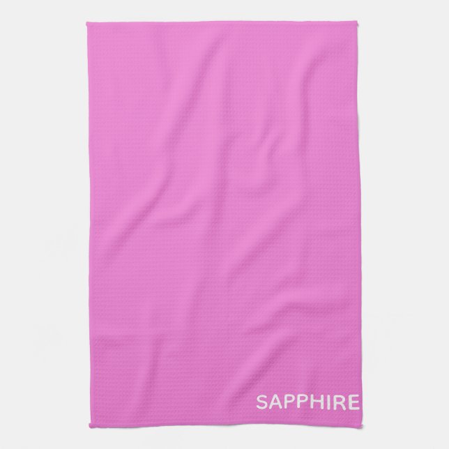 Saphir pink farbname geschirrtuch (Vertikal)