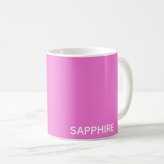 Saphir pink farbname kaffeetasse (VorderseiteRechts)