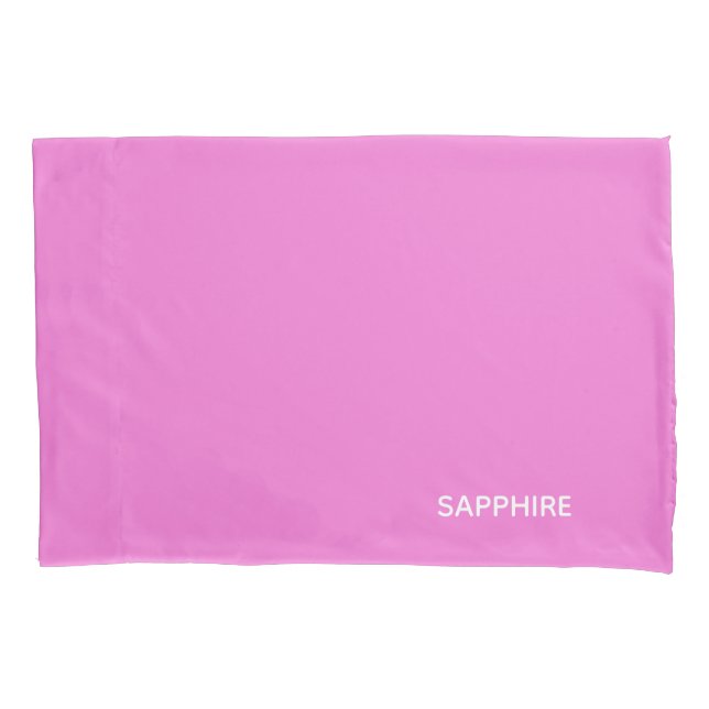 Saphir pink farbname kissenbezug (Vorderseite)
